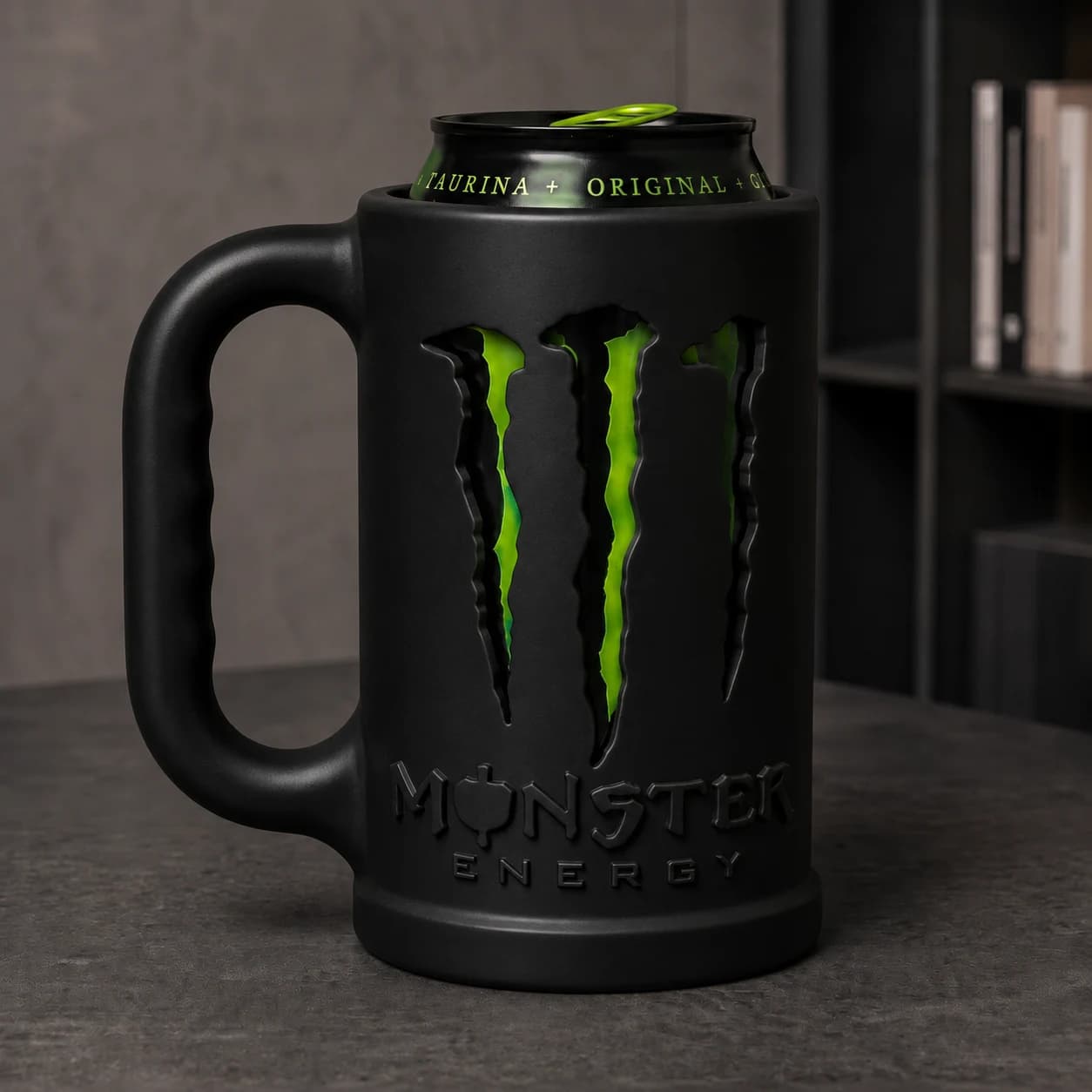 Monster Energy Can Holder Mug — Black